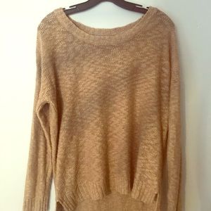 Tan over sized Sweater